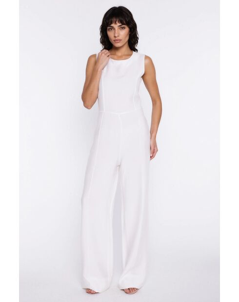 Ecrufarbener Jumpsuit Yloria