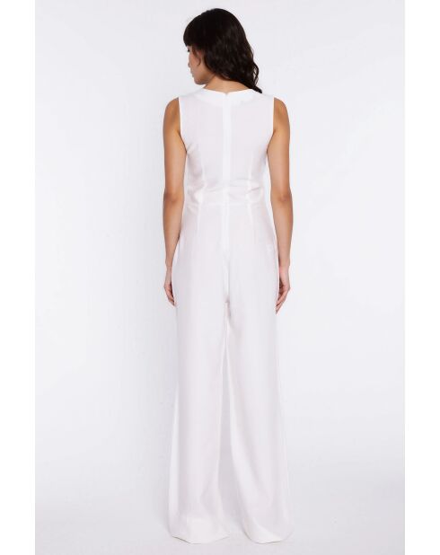 Ecrufarbener Jumpsuit Yloria