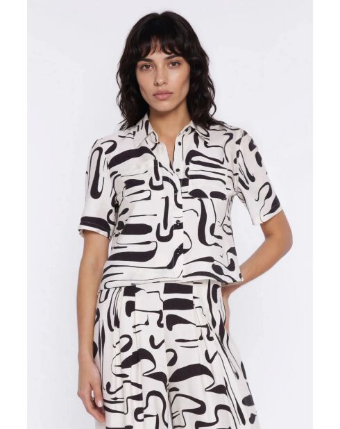 Blouse met Cleophee-patroon