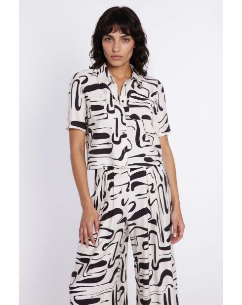 Blouse met Cleophee-patroon