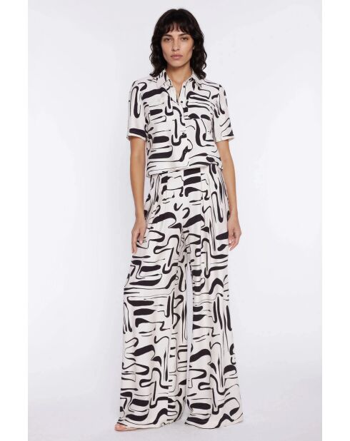 Blouse met Cleophee-patroon