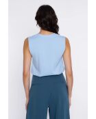 Lichtblauwe blouse Zélia