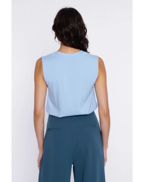 Lichtblauwe blouse Zélia