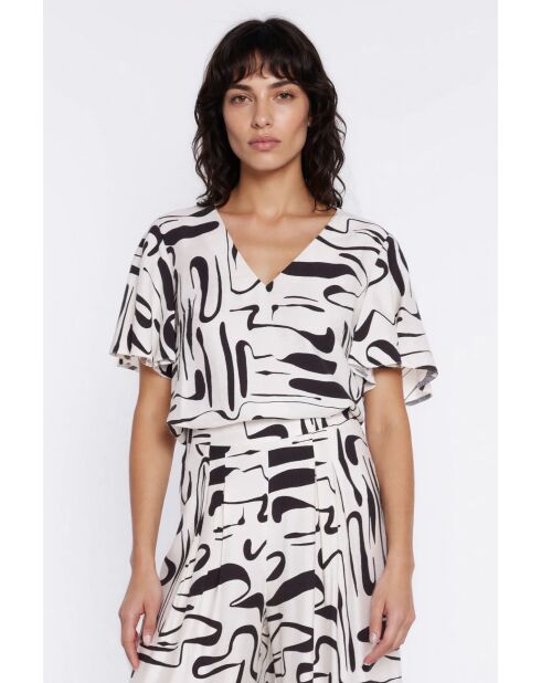 Blouse met Naëlys-patroon