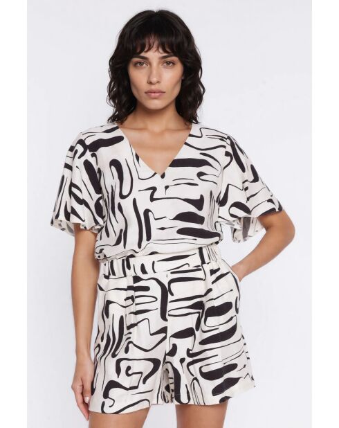 Blouse met Naëlys-patroon