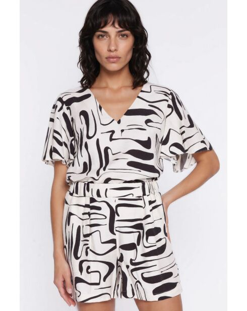 Blouse met Naëlys-patroon