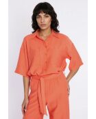 Alyra orangefarbenes Hemd