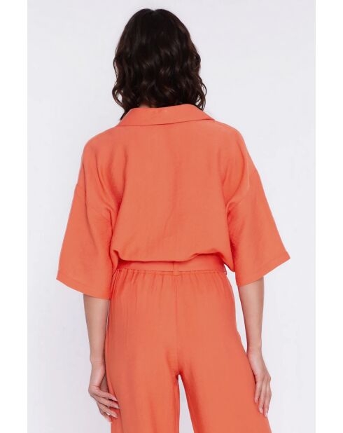 Alyra orangefarbenes Hemd