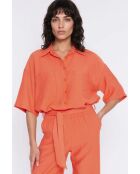 Alyra orangefarbenes Hemd