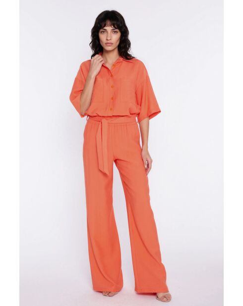 Alyra orangefarbenes Hemd