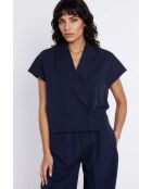 Marineblauwe jas Orinora