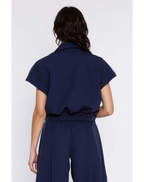 Marineblauwe jas Orinora