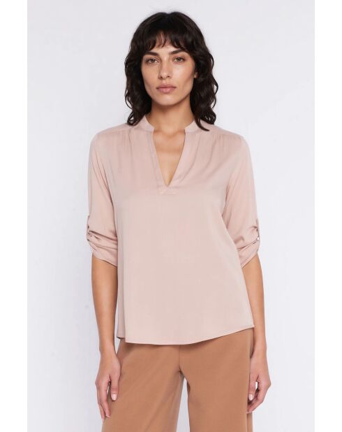 Beigefarbene Bluse Esmée