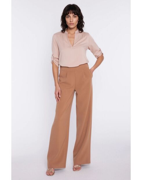 Beigefarbene Bluse Esmée