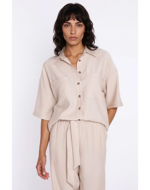Camicia beige Soraya