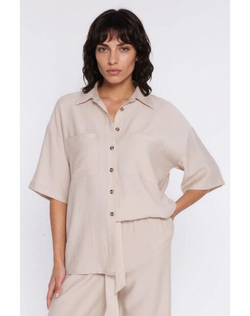 Camicia beige Soraya