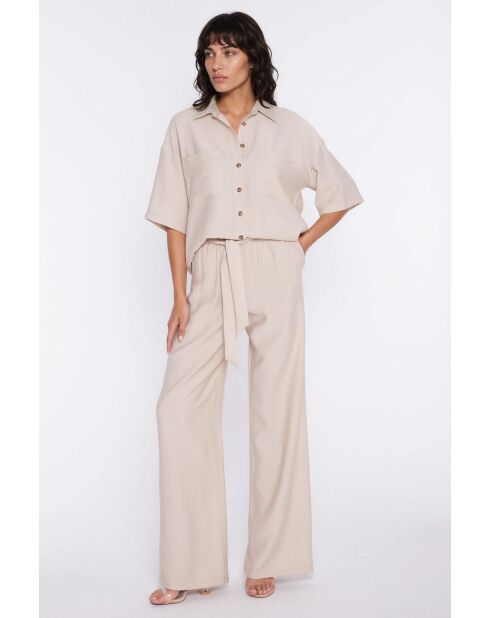 Camicia beige Soraya