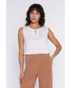 Ecrufarbene Bluse Azélie