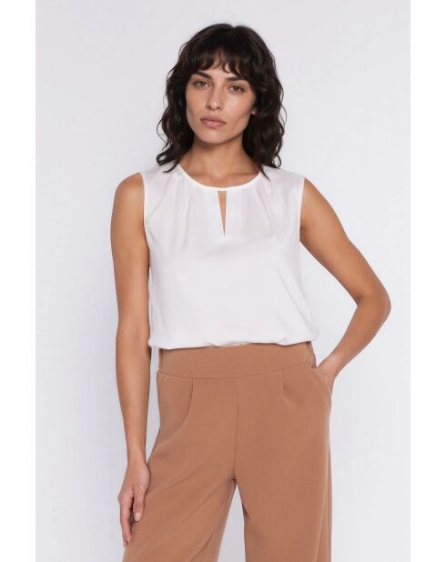 Ecrufarbene Bluse Azélie