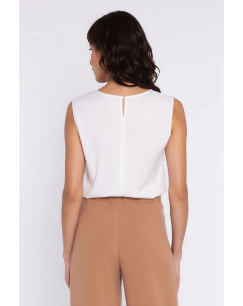 Ecrufarbene Bluse Azélie