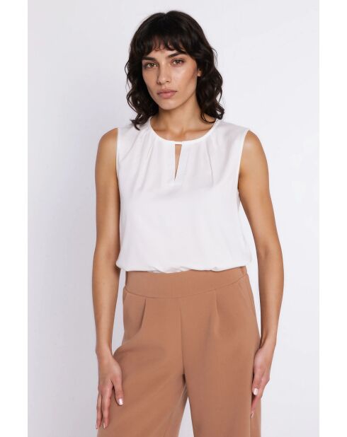 Ecrufarbene Bluse Azélie