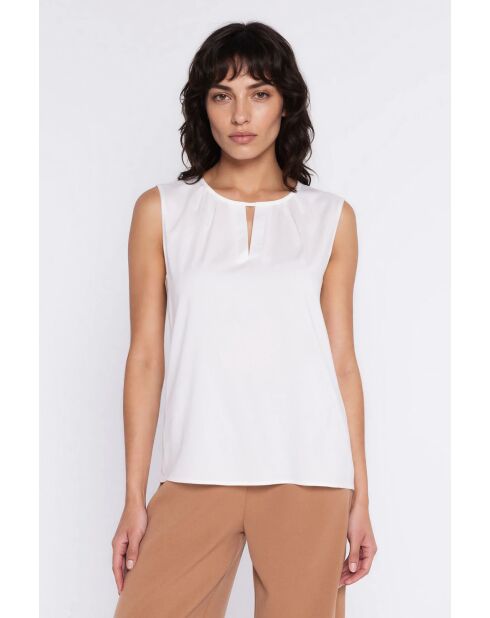 Ecrufarbene Bluse Azélie