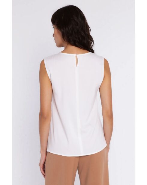 Ecrufarbene Bluse Azélie