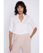 Ecrufarbene Bluse Anéli