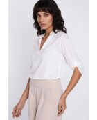 Ecrufarbene Bluse Anéli