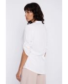 Ecrufarbene Bluse Anéli