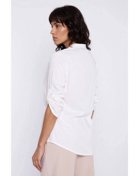 Ecrufarbene Bluse Anéli