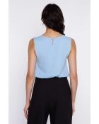 Lichtblauwe blouse Léolia