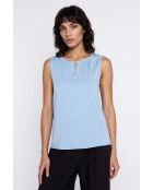 Lichtblauwe blouse Léolia