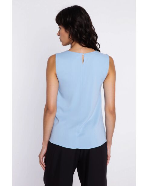 Lichtblauwe blouse Léolia