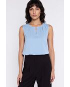 Lichtblauwe blouse Léolia