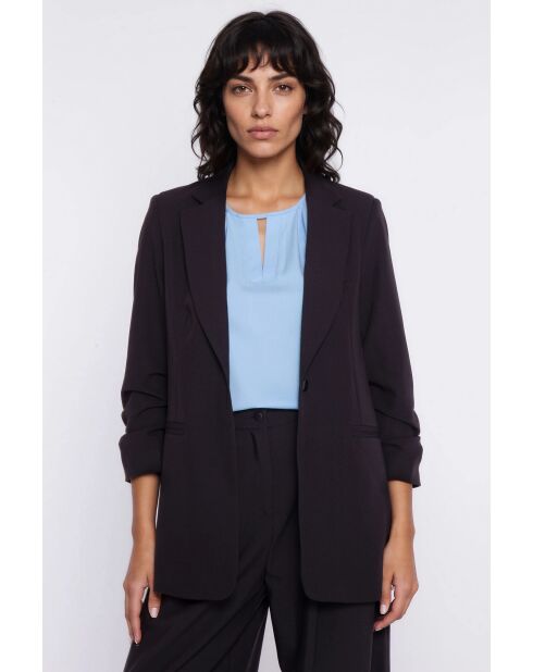 Lichtblauwe blouse Léolia