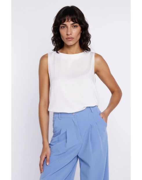 Ecrufarbene Bluse Félyne