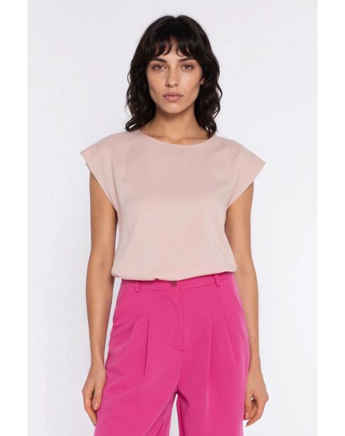 Beigefarbene Bluse Aeris