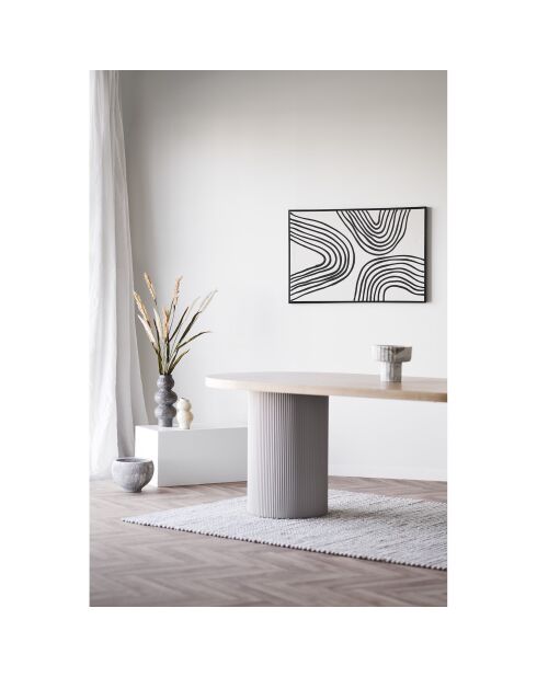 Beige keramische vaas - 105x105x195 cm