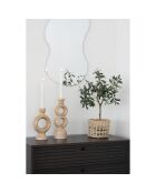 Brauner Kerzenhalter aus Keramik - 88x135x235 cm