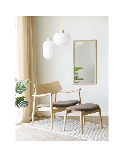 Fauteuil Olvera Lounge lounge chêne naturel/marron HN1084 - 68x68x72 cm