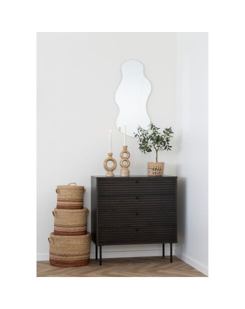 Brauner Kerzenhalter aus Keramik - 95x107x305 cm