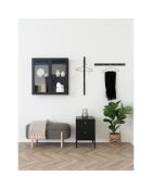 Banc Branca avec rangement marron/naturel - 40x97x48 cm