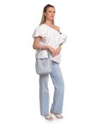 Olympia celestial leren handtas - 20,5x21x8 cm