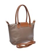 Sac bandoulière en cuir Seraphina boue - 25x36x10.5 cm