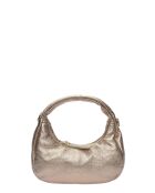 Sac Hobo à bandoulière en cuir Lyna bronze - 10x20.5x6 cm