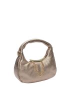 Sac Hobo à bandoulière en cuir Lyna bronze - 10x20.5x6 cm