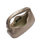 Sac Hobo à bandoulière en cuir Lyna bronze - 10x20.5x6 cm
