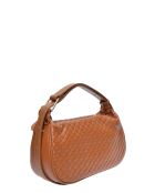 Bolso Loredana de piel coñac - 15x29,5x9 cm