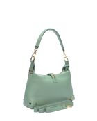 Schultertasche Carlotta aus mintfarbenem Leder - 17x28x7 cm